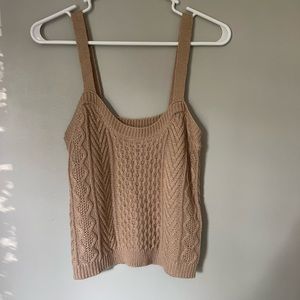 Beige Knit Tank